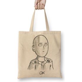 Baskı Dükkanı One Punch Man Ok Bez Çanta