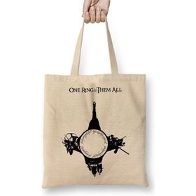 Baskı Dükkanı One Ring to Rule Them All Bez Çanta