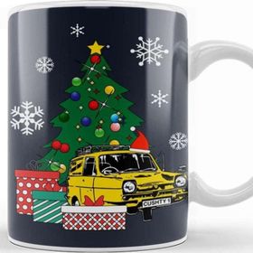Baskı Dükkanı Only Fools And Horses Car Around The Christmas Tree Kupa