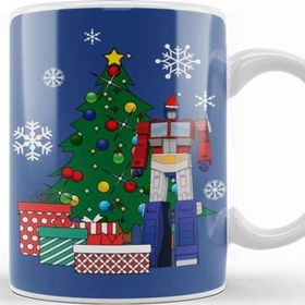 Baskı Dükkanı Optimus Prime Around The Christmas Tree Kupa