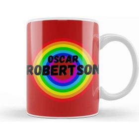 Baskı Dükkanı Oscar Robertson Basketball Gifts Vintage Retro Rainbow Quotes For Boys And Dad Kupa