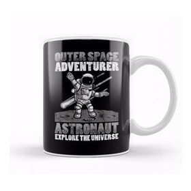 Baskı Dükkanı Outer Space Adventurer Astronaut Explore Universe Kupa