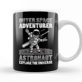 Baskı Dükkanı Outer Space Adventurer Astronaut Explore Universe Kupa