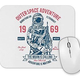 Baskı Dükkanı Outerspace Adventure Mouse Pad