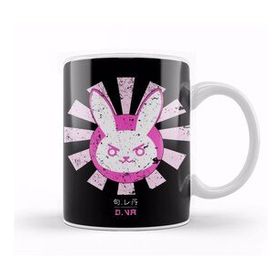 Baskı Dükkanı Overwatch D Va Bunny Logo Retro Japanese Kupa