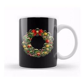 Baskı Dükkanı Overwatch Logo Multiface Christmas Wreath Kupa