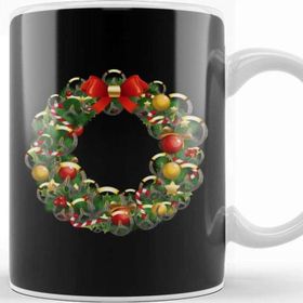 Baskı Dükkanı Overwatch Logo Multiface Christmas Wreath Kupa