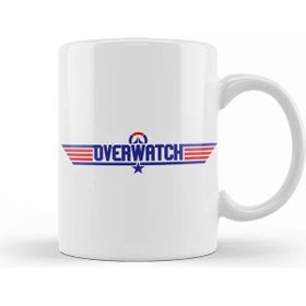 Baskı Dükkanı Overwatch Top Gun Logo Kupa