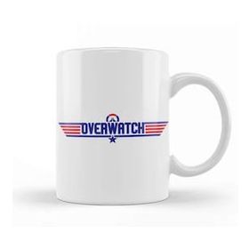 Baskı Dükkanı Overwatch Top Gun Logo Kupa