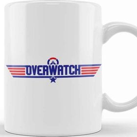 Baskı Dükkanı Overwatch Top Gun Logo Kupa