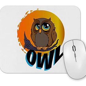 Baskı Dükkanı Owl Baykuş Mouse Pad