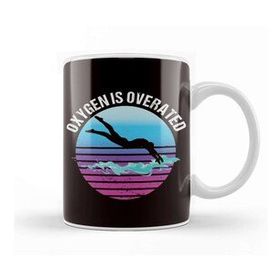 Baskı Dükkanı Oxygen is Overrated Swimming Pool Swimmer Swim Instructor Kupa