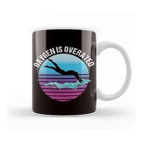 Baskı Dükkanı Oxygen is Overrated Swimming Pool Swimmer Swim Instructor Kupa