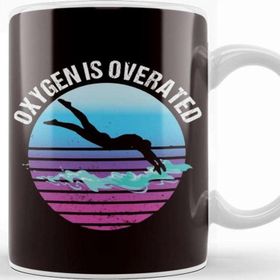 Baskı Dükkanı Oxygen is Overrated Swimming Pool Swimmer Swim Instructor Kupa