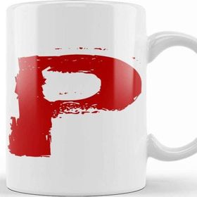 Baskı Dükkanı P Harfi Kupa Bardak