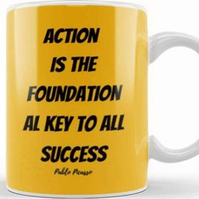 Baskı Dükkanı Pablo Picasso Quotes Art Gift Vintage Retro Style Kupa