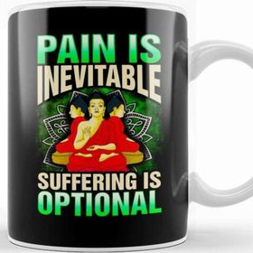 Baskı Dükkanı Pain is Inevitable Suffering is Optional Stoic Kupa