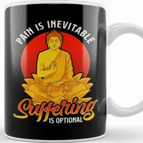 Baskı Dükkanı Pain is Inevitable Suffering is Optional Stoicism Kupa