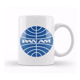 Baskı Dükkanı Pan Am Defunct Airline Logo Grey Version Kupa
