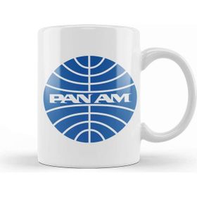 Baskı Dükkanı Pan Am Defunct Airline Logo Grey Version Kupa