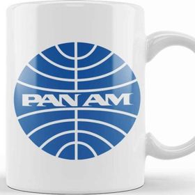 Baskı Dükkanı Pan Am Defunct Airline Logo Grey Version Kupa