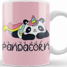 Baskı Dükkanı Pandacorn Panda Unicorn Rainbow Unicorn Kupa