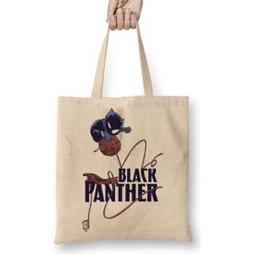 Baskı Dükkanı Pantera Negra Bez Kadın Günlük Çanta