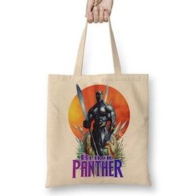 Baskı Dükkanı Pantera Negra Rei De Wakanda Bez Kadın Günlük Çanta
