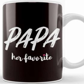 Baskı Dükkanı Papa Her Favorite Dad Husband Daughter Daddy Poppa Father Kupa