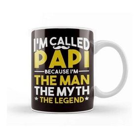 Baskı Dükkanı Papi Man Myth Legend Papa Poppa Dad Daddy Father Stepdad Kupa
