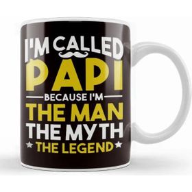 Baskı Dükkanı Papi Man Myth Legend Papa Poppa Dad Daddy Father Stepdad Kupa