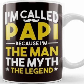 Baskı Dükkanı Papi Man Myth Legend Papa Poppa Dad Daddy Father Stepdad Kupa