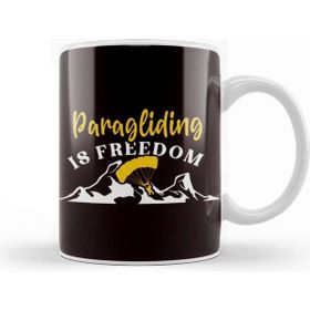 Baskı Dükkanı Paragliding Freedom Paraglider Parachuting Skydiving Pilot Kupa