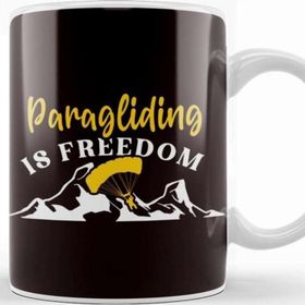 Baskı Dükkanı Paragliding Freedom Paraglider Parachuting Skydiving Pilot Kupa
