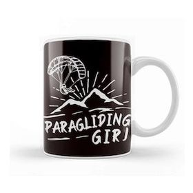Baskı Dükkanı Paragliding Girl Paraglider Parachute Skydiving Flying Pilot Kupa
