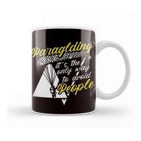 Baskı Dükkanı Paragliding Paraglider Introverted Skydiving Parachuting Sky Kupa