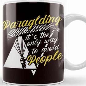 Baskı Dükkanı Paragliding Paraglider Introverted Skydiving Parachuting Sky Kupa