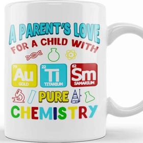Baskı Dükkanı Parent S Love For Child With Autism Pure Chemistry Kupa