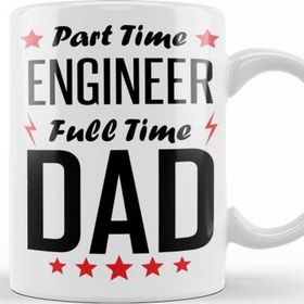 Baskı Dükkanı Part Time Engineer Full Time Dad Kupa