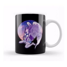 Baskı Dükkanı Pastel Goth Angel Horned Devil Anime Kawaii Girl Kupa