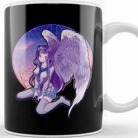 Baskı Dükkanı Pastel Goth Angel Horned Devil Anime Kawaii Girl Kupa