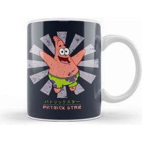 Baskı Dükkanı Patrick Star Retro Japanese Kupa