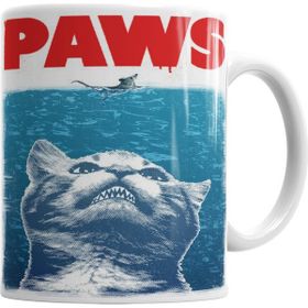 Baskı Dükkanı Paws Jaws Horror Korku Film Movie Spielberg Crossove Kupa