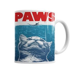 Baskı Dükkanı Paws Jaws Horror Korku Film Movie Spielberg Crossove Kupa