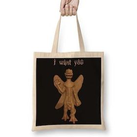 Baskı Dükkanı Pazuzu Bez Kadın Günlük Çanta