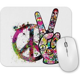 Baskı Dükkanı Peace Barış Simge Mouse Pad