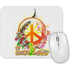 Baskı Dükkanı Peace Barış Simge Mouse Pad