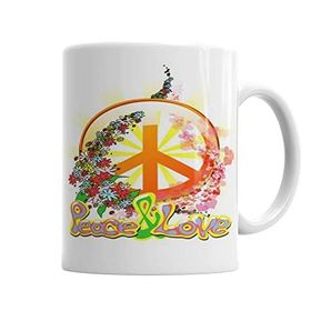 Baskı Dükkanı Peace Barış Sİmge Porselen Kupa