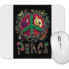 Baskı Dükkanı Peace Barış Simgesi Mouse Pad