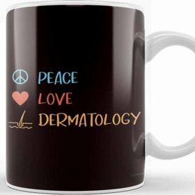 Baskı Dükkanı Peace Love Dermatology Dermatologist Medical Specialist Kupa